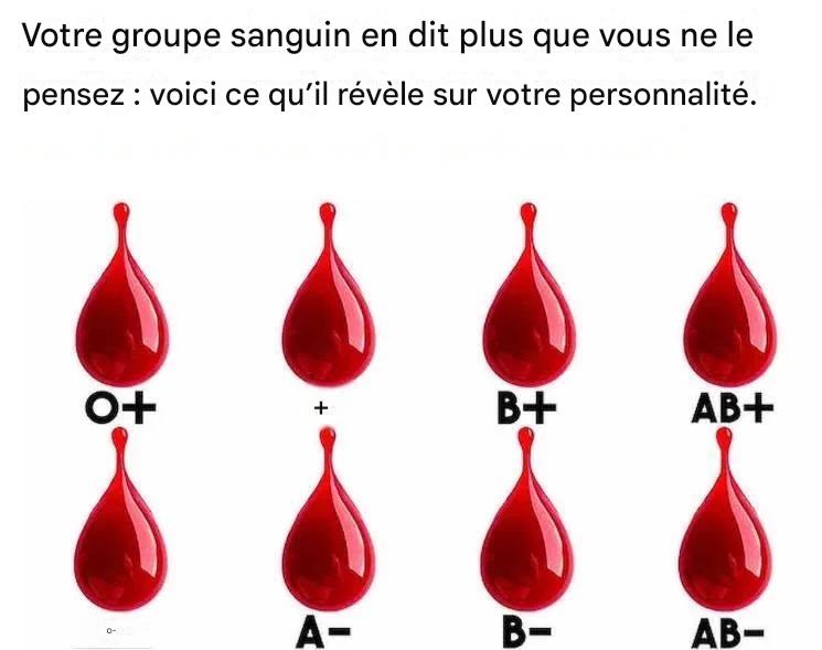 Votre groupe sanguin en dit plus que vous ne le pensez : voici ce qu’il révèle sur votre personnalité.