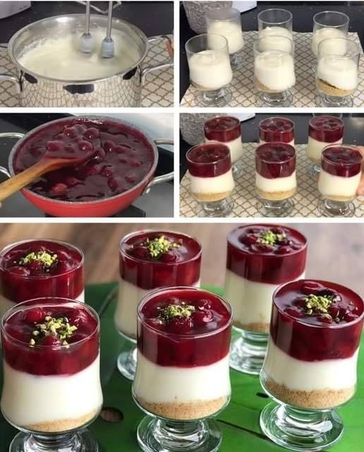 Un cheesecake irrésistible en verrine ! Simple et rafraîchissant, prêt en 10 minutes…