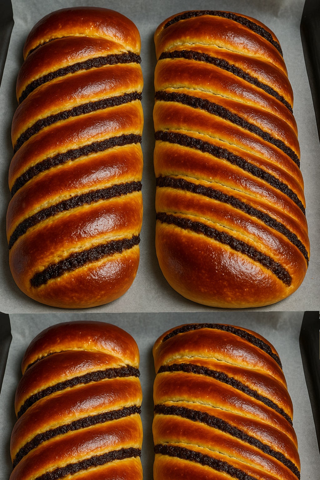 Ce kozunak traditionnel, idéal pour les fêtes et les occasions spéciales, séduira par son arôme riche. Grâce à sa croûte moelleuse et à sa délicieuse garniture aux noix et au cacao, il ravira toute la famille.