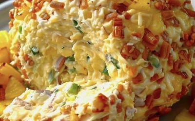 # Boule de fromage à l’ananas et aux noix de pécan