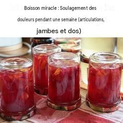 Boisson miracle : Soulagement des douleurs pendant une semaine (articulations, jambes et dos)