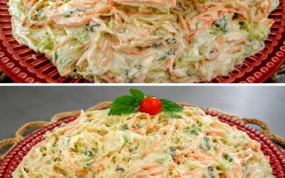 Salade d’été préférée : la salade de chou ! ❤ Une salade délicieuse qui accompagne à merveille tous les plats…