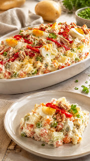 Salade de poulet 🥗🍗 : Crémeuse, fraîche et très facile à préparer