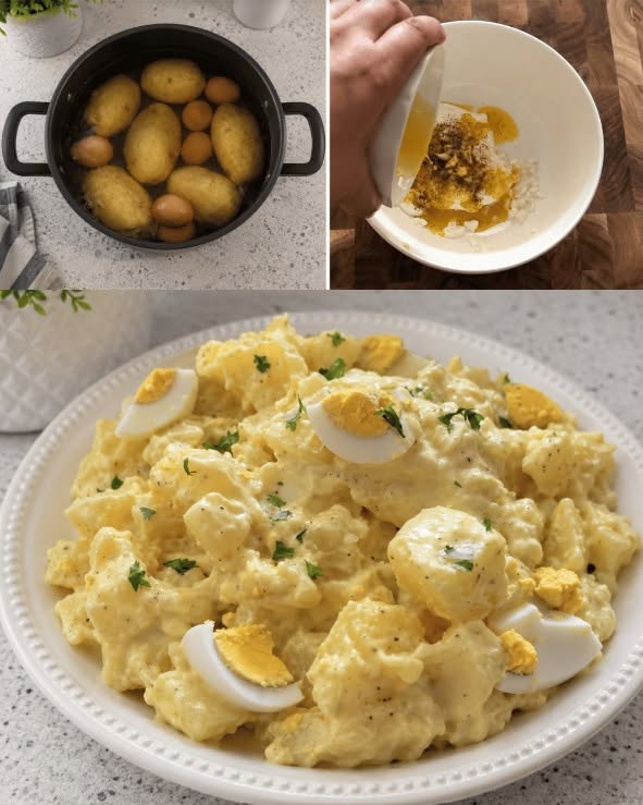 Salade de Pommes de Terre Crémeuse aux Œufs : Facile et Ultra Gourmande