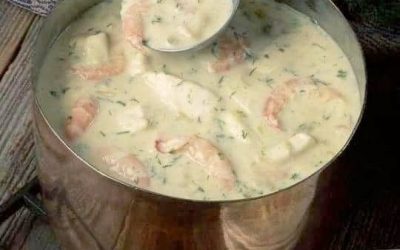 Bisque de fruits de mer au crabe et crevettes
