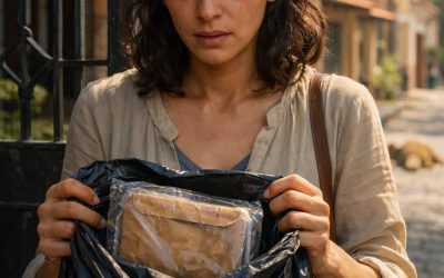 J’ai été mise à la porte de chez mon mari sans rien… mais mon beau-père m’a donné un sac-poubelle, et quand je l’ai ouvert au portail, il m’a sauvé la vie !
