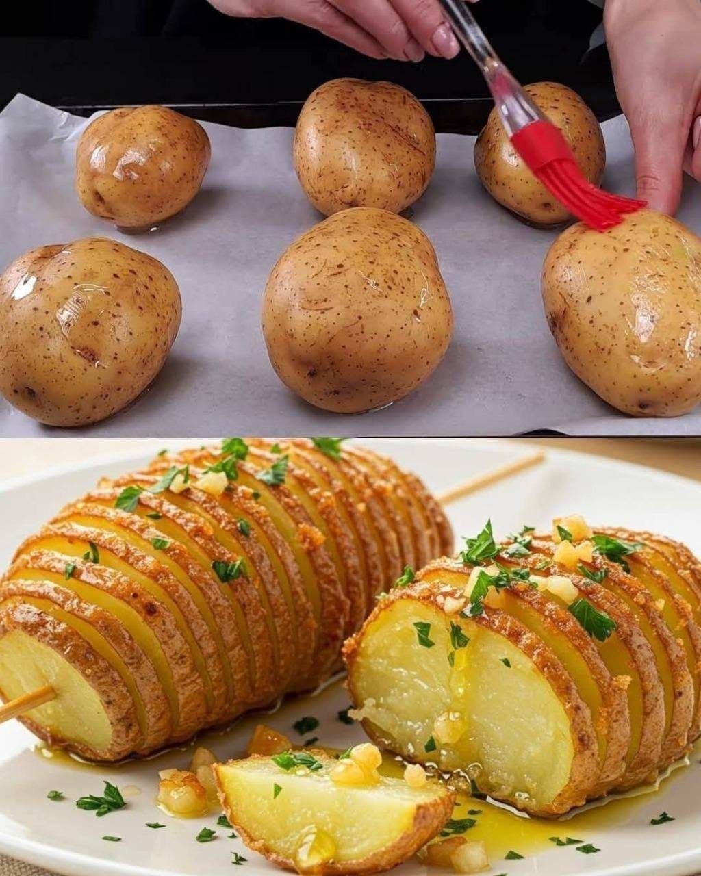 Pommes de terre au four à l’ail et aux herbes