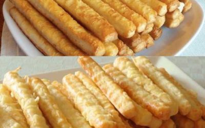 Délicieux bâtonnets de fromage à base de trois ingrédients, prêts en un rien de temps. Recette