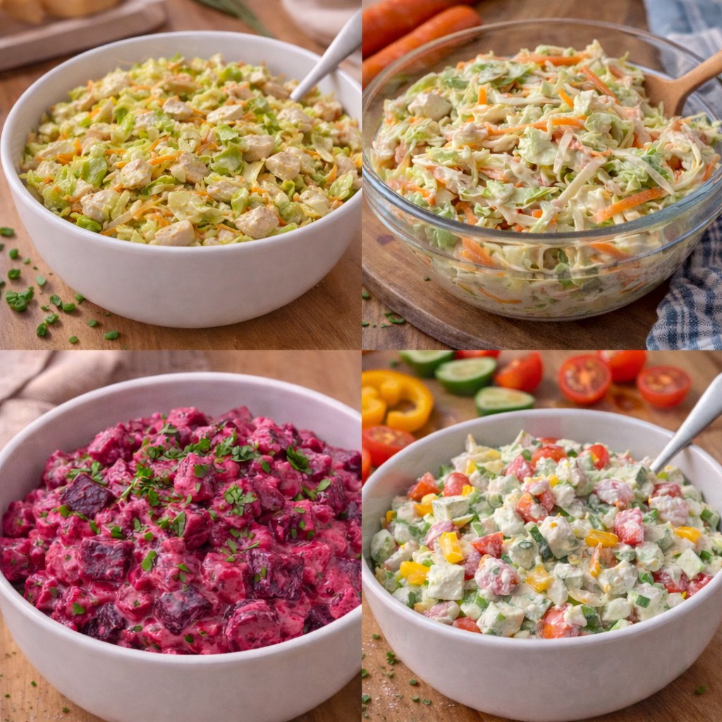 4 recettes idéales pour des salades légères et froides
