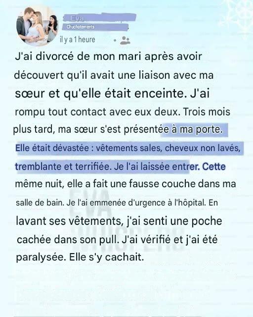 J’ai détesté ma sœur pour avoir détruit mon mariage… jusqu’à la nuit où elle a perdu le bébé.
