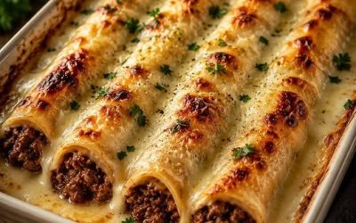 Cannellonis au bœuf sauce béchamel