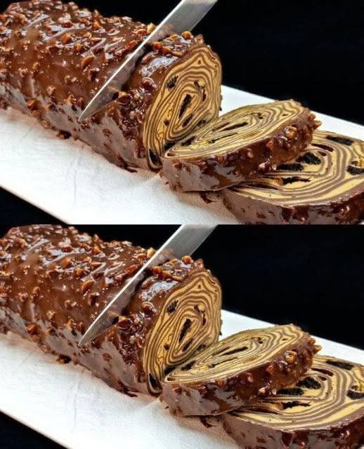 Rouleaux de chocolat magiques de Noël sans cuisson