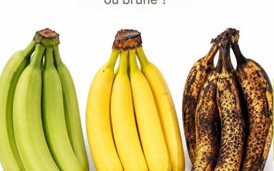 Quelle banane est la plus saine : verte, jaune ou brune ?