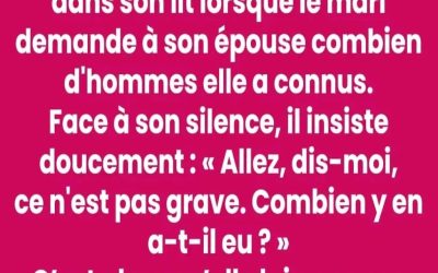 # Mariage et curiosité : La réponse inattendue d’une femme à son époux