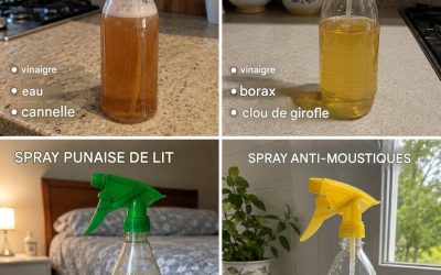 4 sprays naturels pour repousser les insectes à la maison : fourmis, cafards, punaises de lit et moustiques