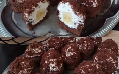 Muffin au fromage et au mole : Un classique revisité en version crémeuse et miniature.