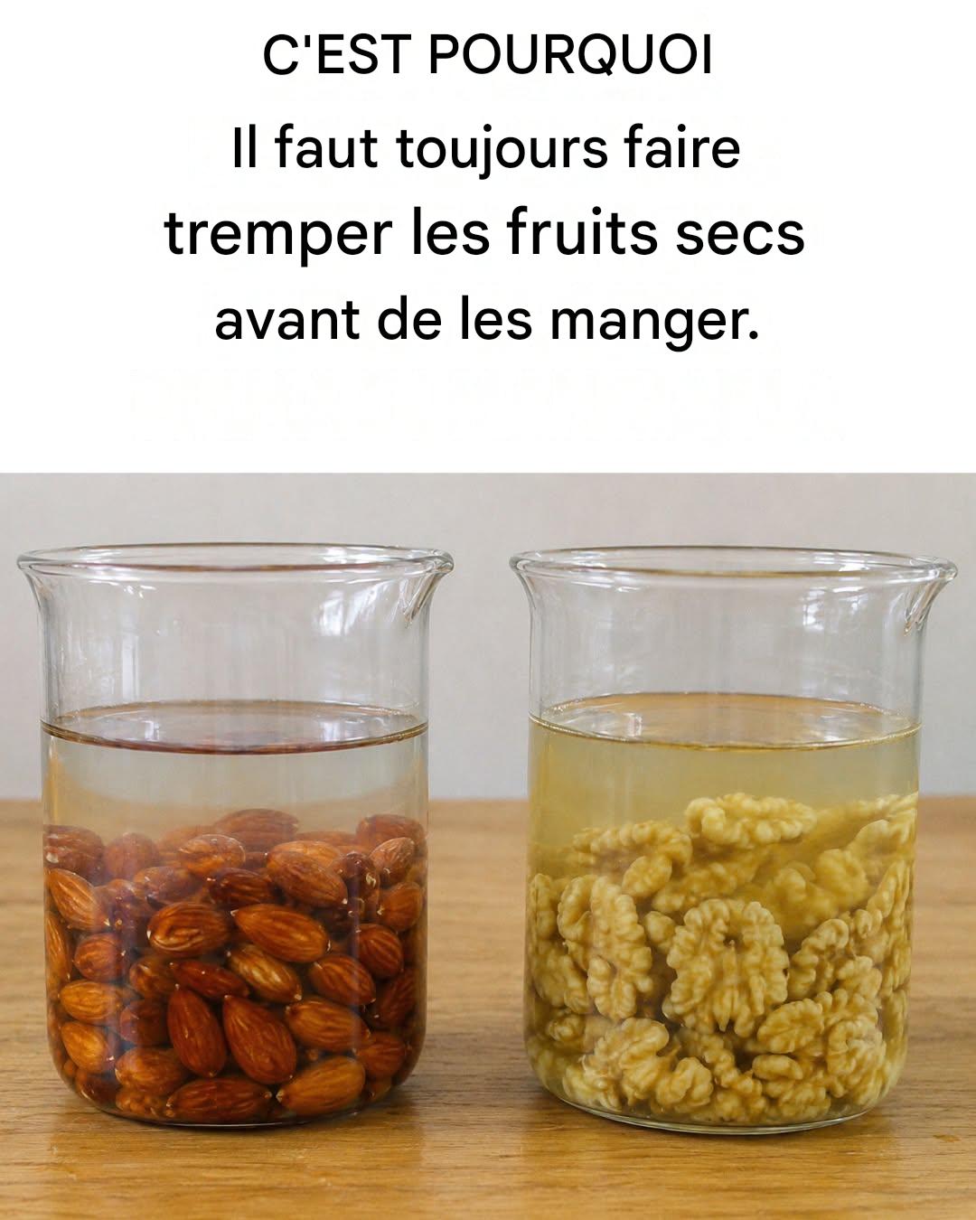 Voici pourquoi il est absolument indispensable de faire tremper les fruits secs avant de les consommer.
