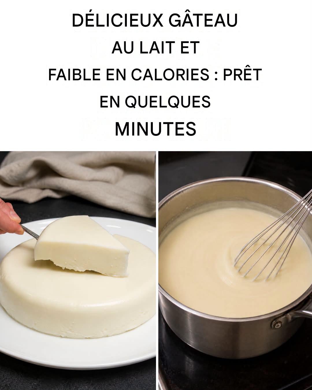 Comment préparer un délicieux gâteau au lait froid faible en calories