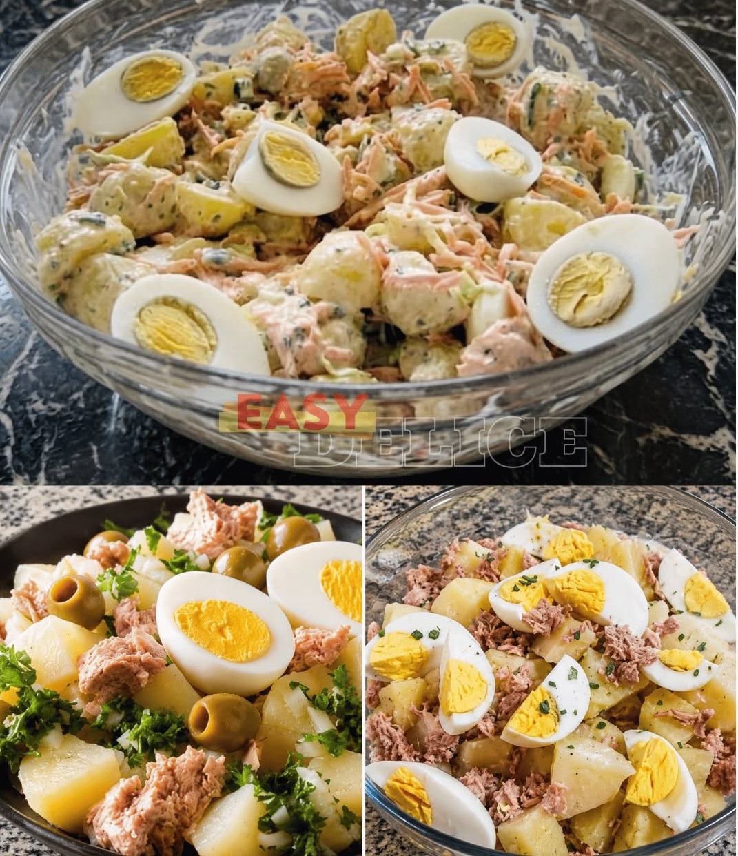 ☀️ Cette salade de thon et de pommes de terre est le repas d’été idéal 😍 Simple, fraîche et ultra-rassasiante, elle se prépare en quelques minutes et fait toujours l’unanimité auprès de toute la famille. Le genre de recette que vous referez tout l’été sans jamais vous en lasser ! 🤤💛