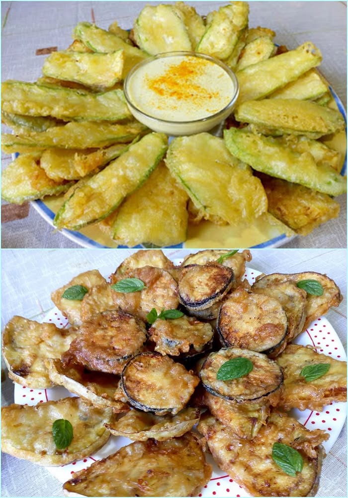 🥒 Courgettes et aubergines dans un fromage blanc onctueux, accompagnées d’une sauce au yaourt rafraîchissante