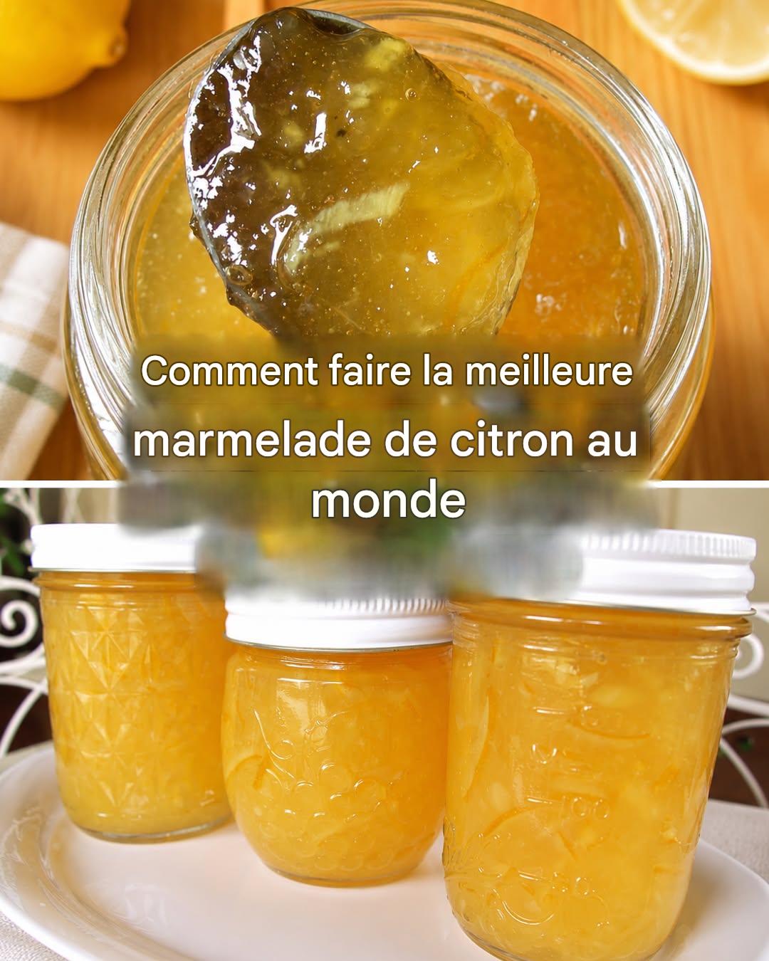 Marmelade de citron maison : la recette la plus rapide et la plus facile