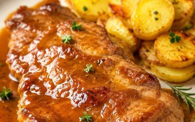 Côtelettes de porc à la sauce à la bière – juteuses, aromatiques et super faciles à préparer !