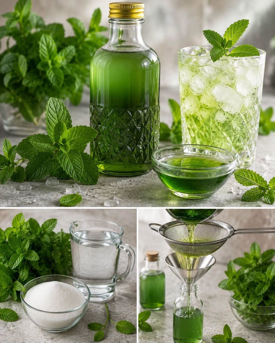 Sirop de menthe maison : un délice rafraîchissant
