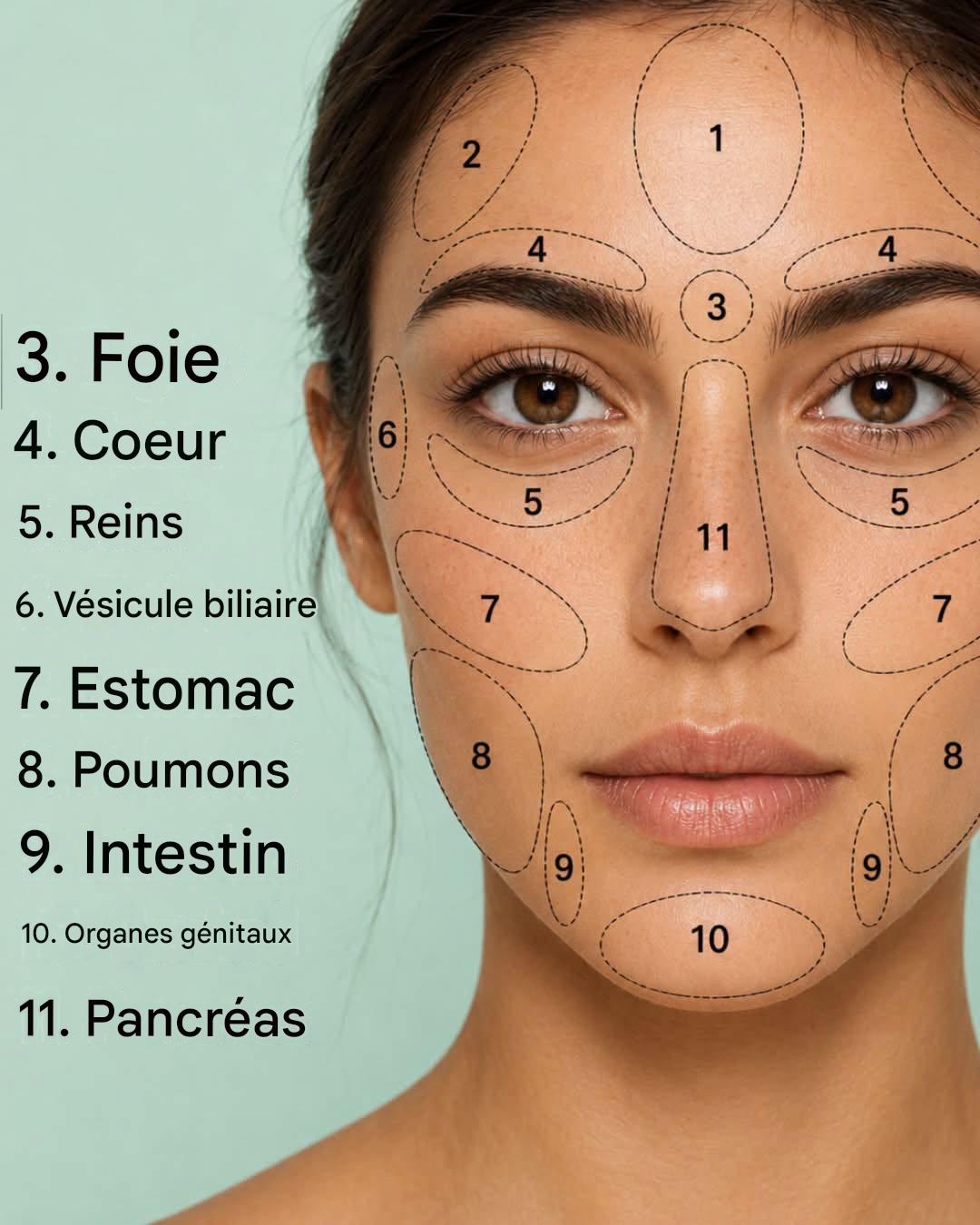 En exerçant une pression sur ces points du visage, on peut soulager des dizaines de douleurs.