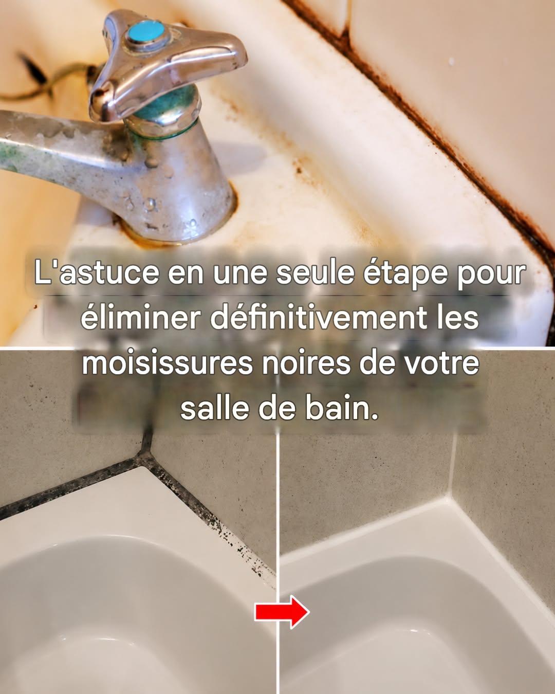 Comment enlever les moisissures noires du silicone de salle de bain en 10 minutes