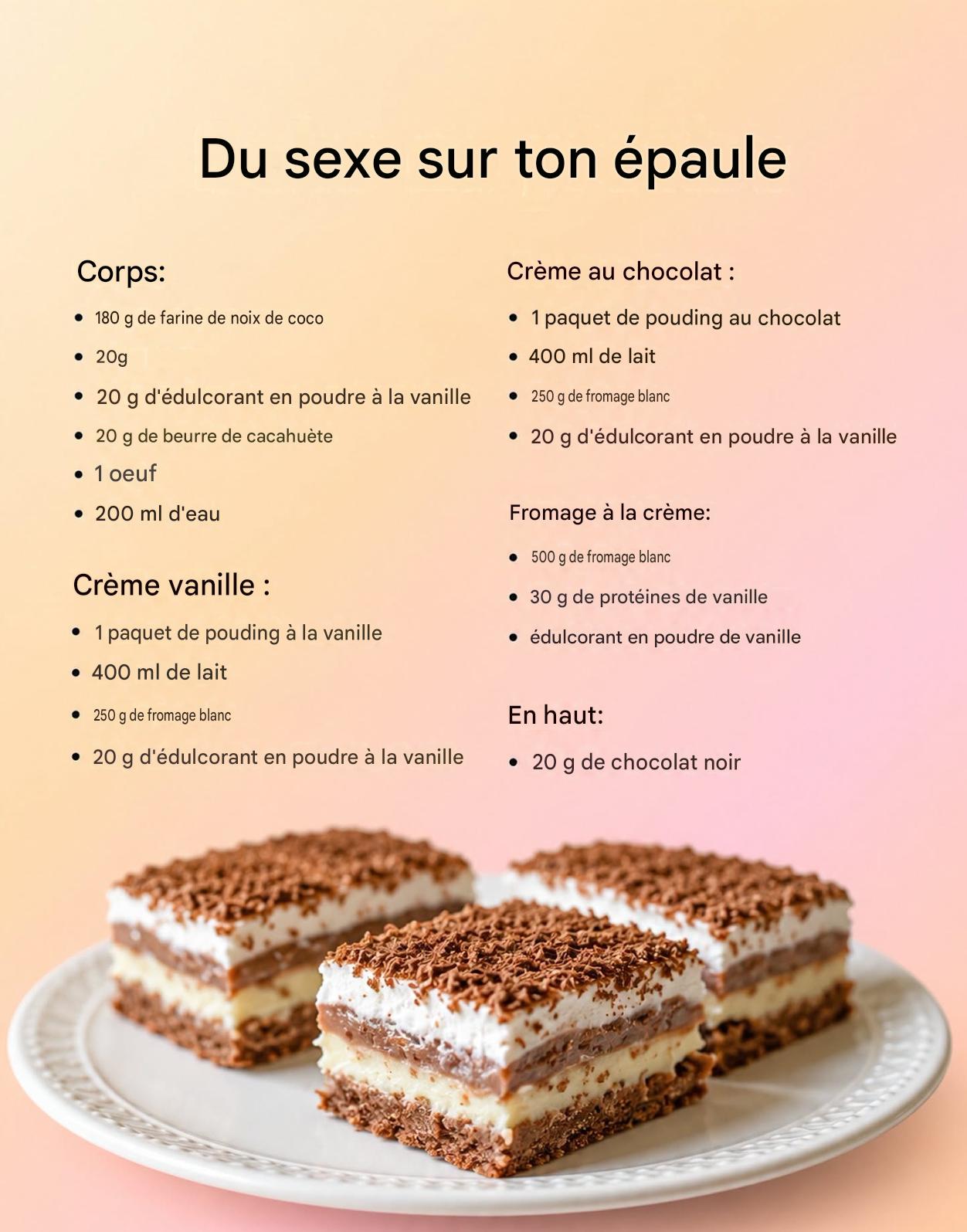 un dessert crémeux et sain contenant 82 kcal par portion💬 ⬇️
