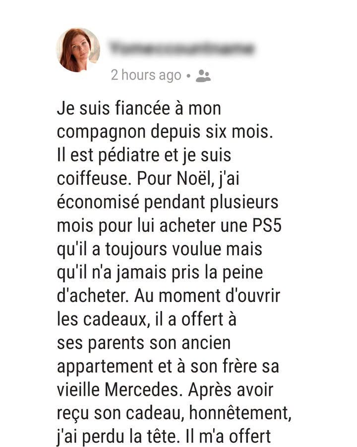 Témoignage : “Ce cadeau qui m’a le plus touchée”