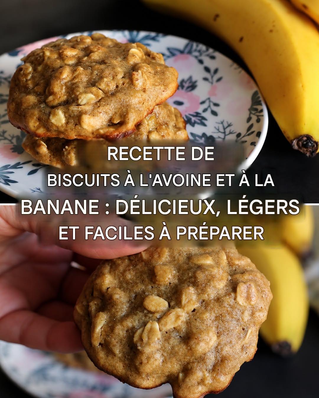 Comment préparer des biscuits à l’avoine et à la banane sans sucre : délicieux et sains