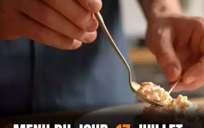 Menu du jour, 17 juillet : rillettes, courgettes et gâteau aux pêches