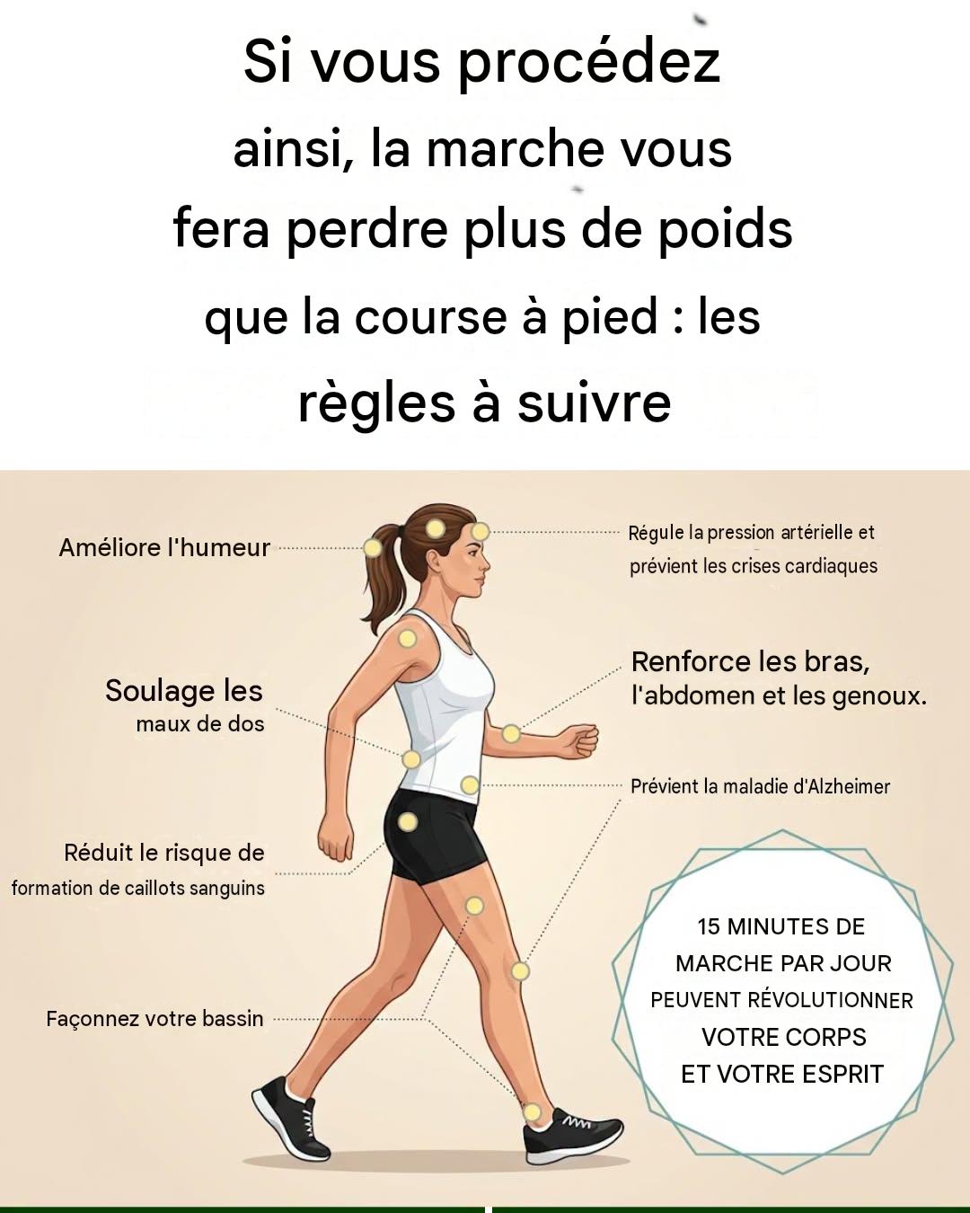 Marcher 10 minutes par jour améliore votre santé de cette façon