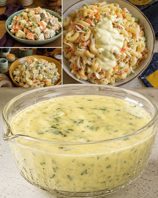 Sauce Légère Crémeuse pour Salades : Pâtes, Pommes de Terre, Macédoine