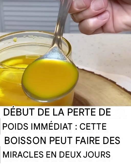 Elle déclenche instantanément la perte de poids : cette boisson peut faire des merveilles en deux jours.