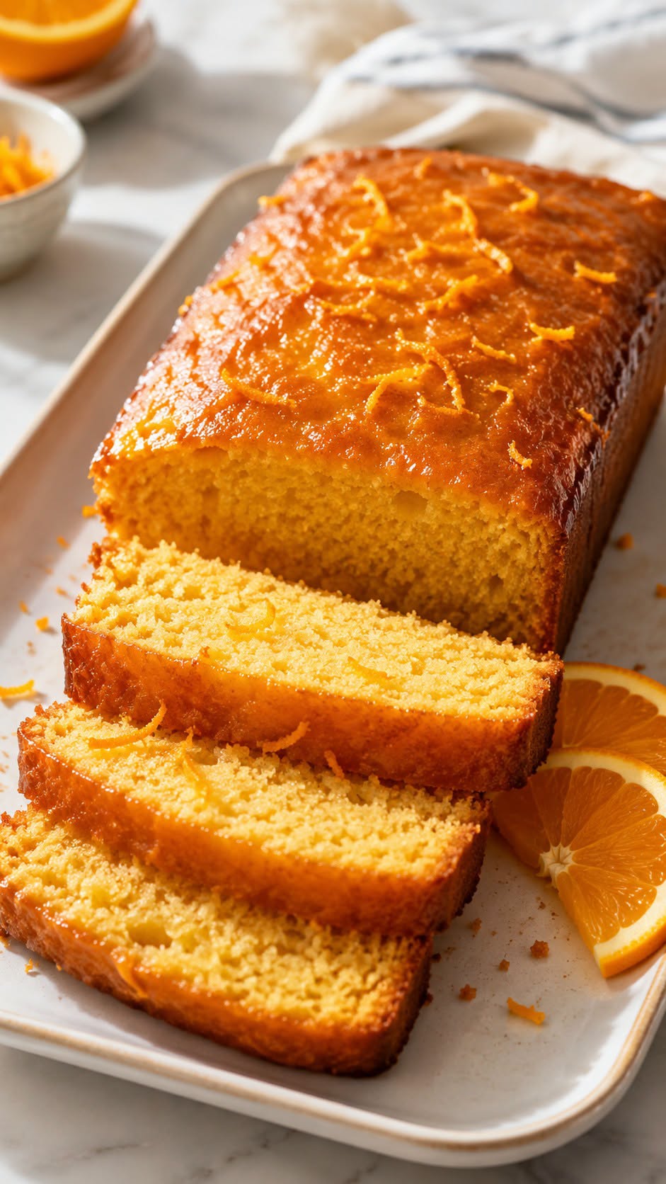 Gâteau éponge à l’orange super moelleux
