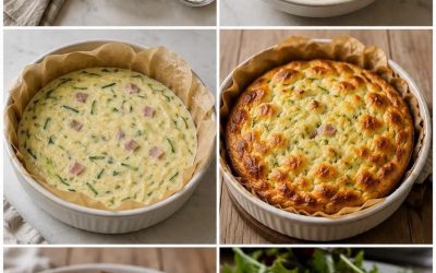 Flan de courgettes au bacon, fondant au centre et gratiné