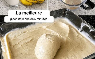 La glace à la banane la plus onctueuse que vous ayez jamais goûtée 🍌🍦 tout simplement ! La meilleure glace italienne en 5 minutes