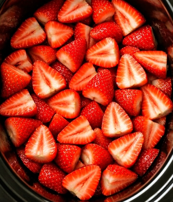 dessert aux fraises à la mijoteuse