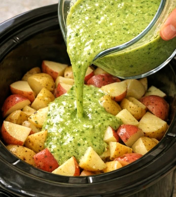 Pommes de terre Green Goddess à la mijoteuse