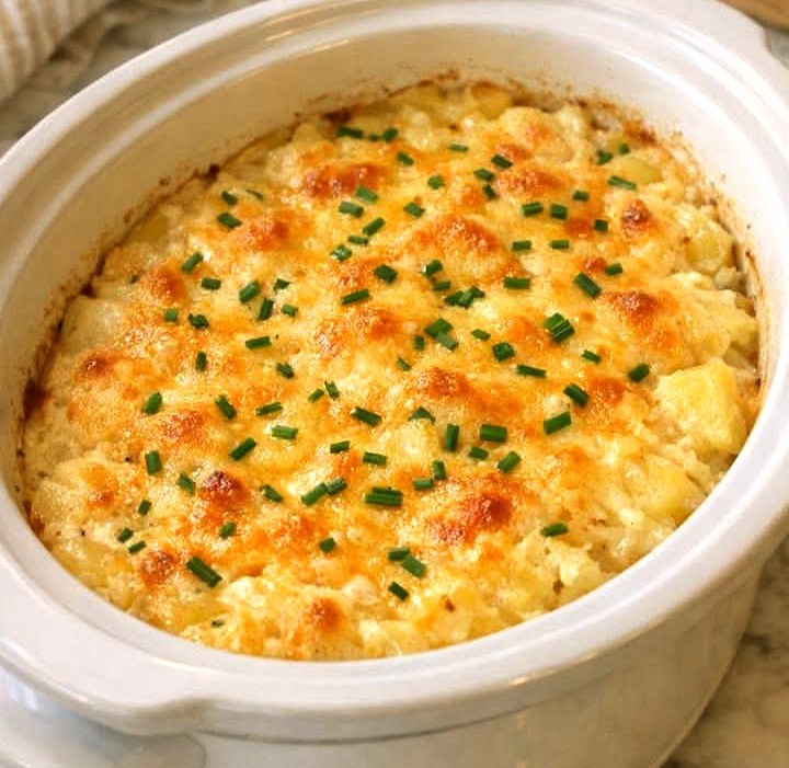 Pommes de terre crémeuses au parmesan cuites à la mijoteuse