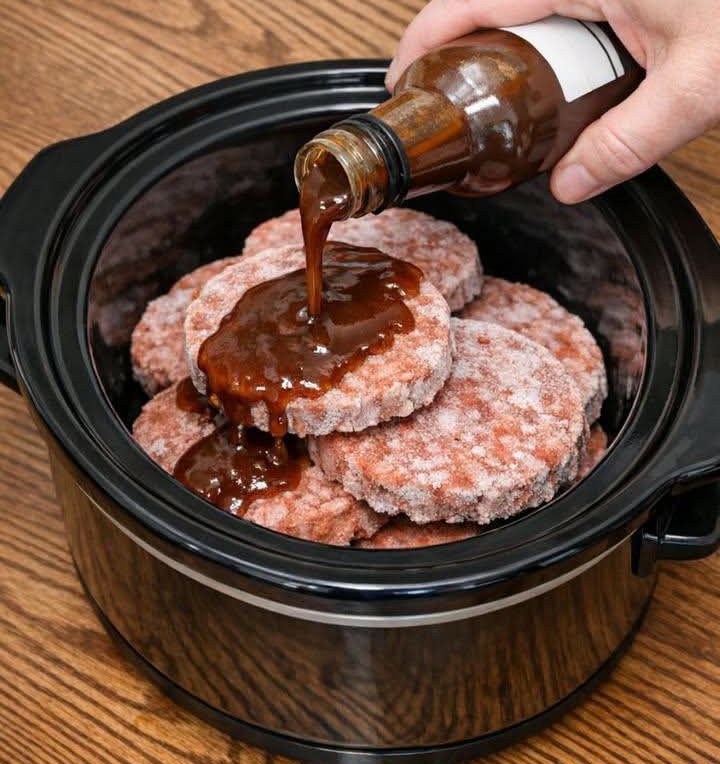 hamburgers de steak à la mijoteuse