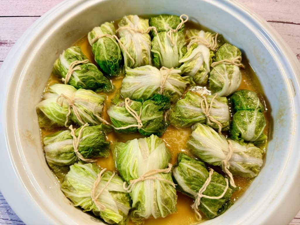 Chou farci au chou chinois