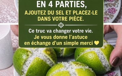 Citron et Sel : L’Astuce Maison Naturelle Qui Fait Tant Parler