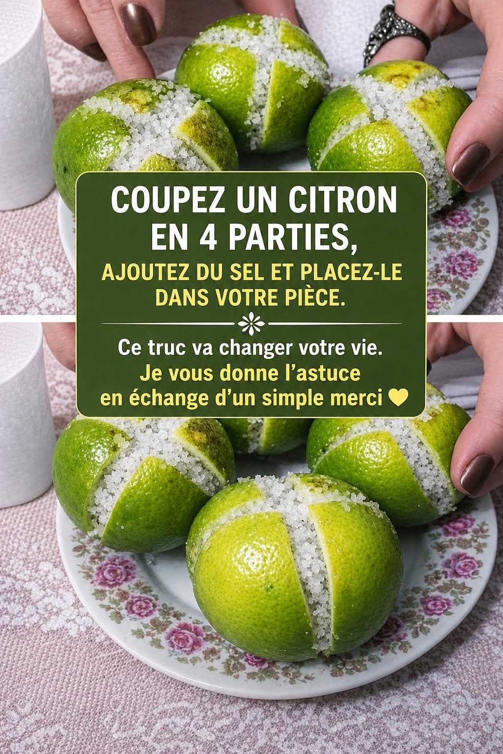 Citron et Sel : L’Astuce Maison Naturelle Qui Fait Tant Parler