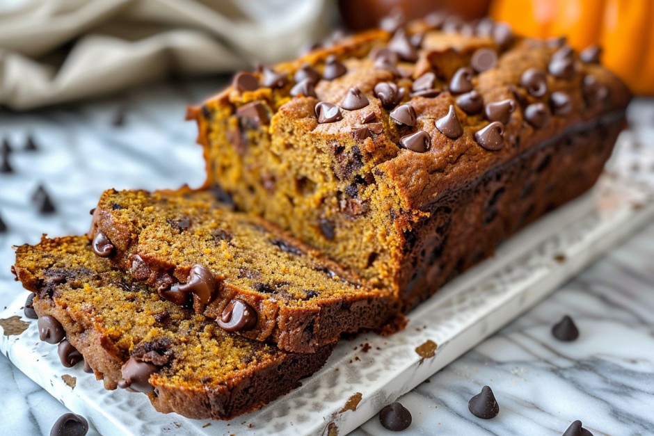 Pain à la citrouille aux pépites de chocolat