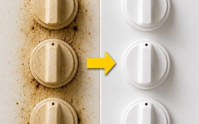 Comment nettoyer les poignées de cuisine jaunies : cette astuce maison simple est vraiment efficace.✨🧼