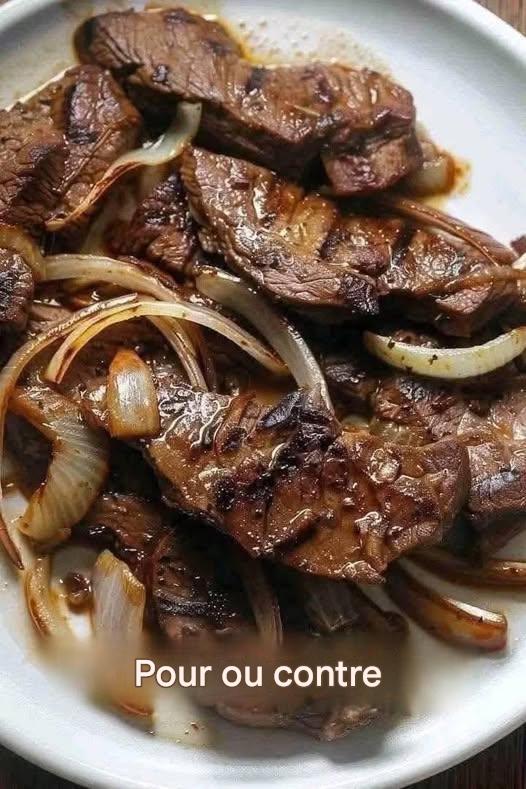 Plat classique : Foie de bœuf aux oignons