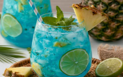 Punch sans alcool Tropical Blue : une boisson rafraîchissante pour l’été